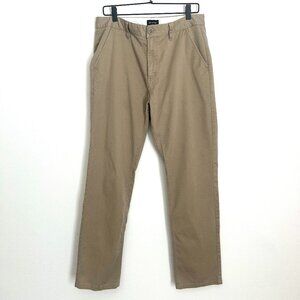 Brixton Standard Fit Straight Leg Casual Twill Khaki Skate Chino Pants Mens 33